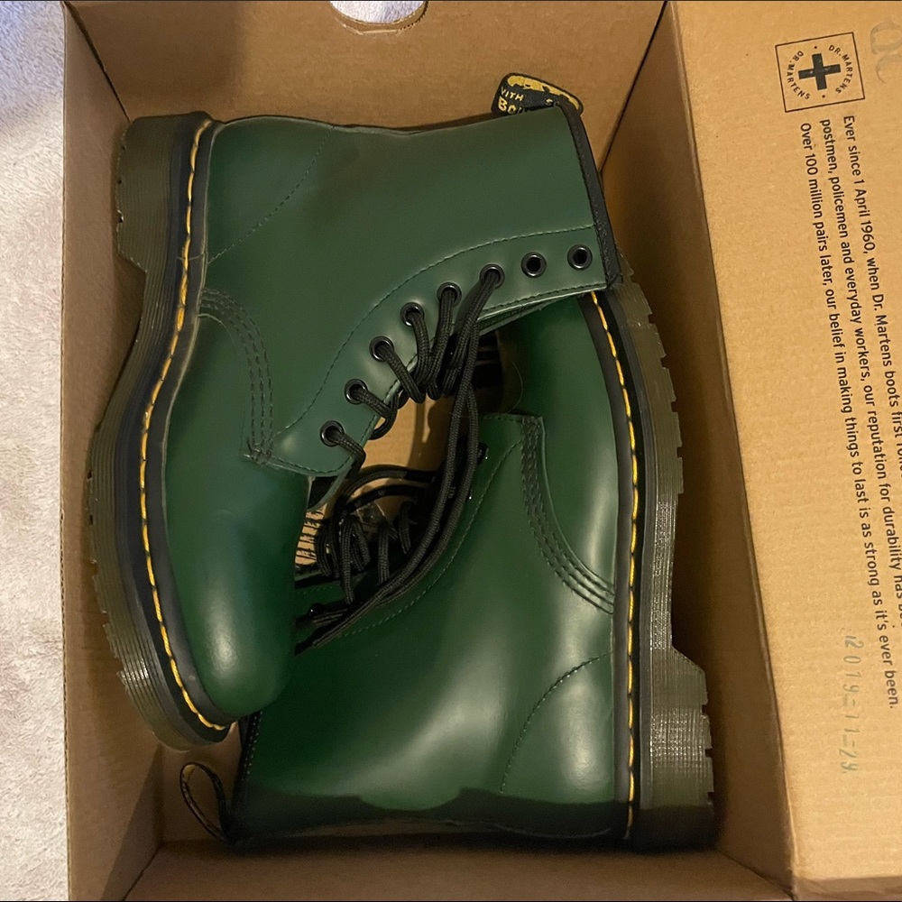 Green Dr. Martens